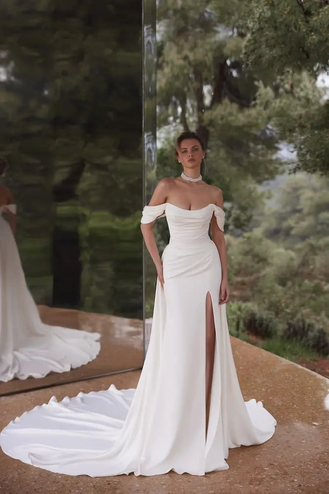 Eva Lendel designer wedding dress