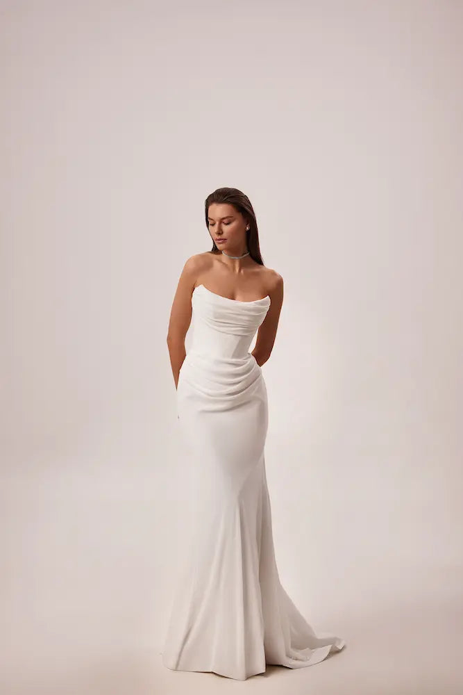 Milla Nova White and Lace Virgo Wedding Dress | Designer Wedding Dress