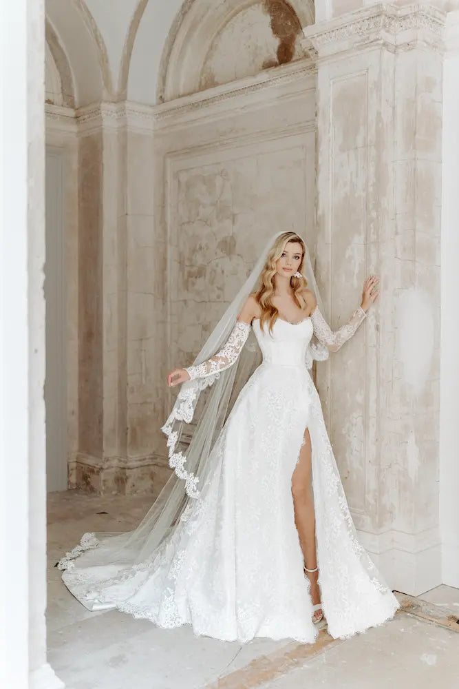 Suzanne Neville Wellesley wedding dress