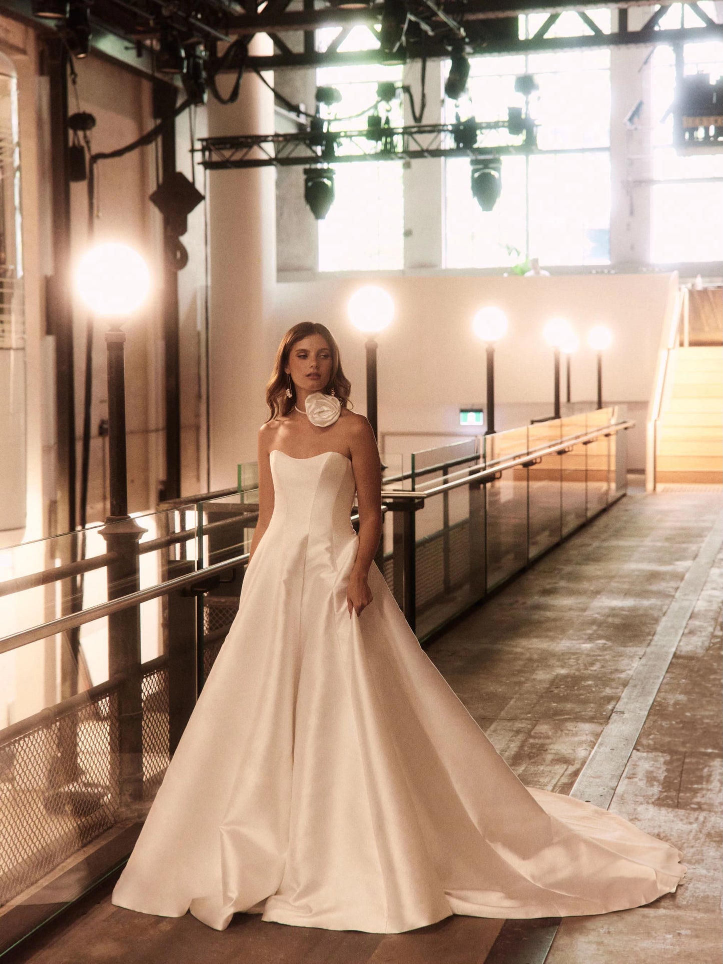 Designer bridal shoes and wedding dresses