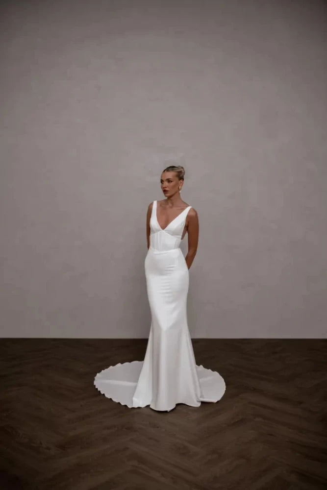 Made With Love Frances Crepe Wedding Dress