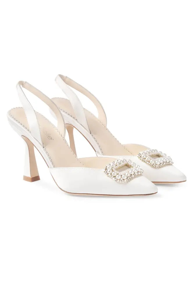 Bella Belle Andie Crystal Pearl Point Wedding Shoes | Brides Shoes