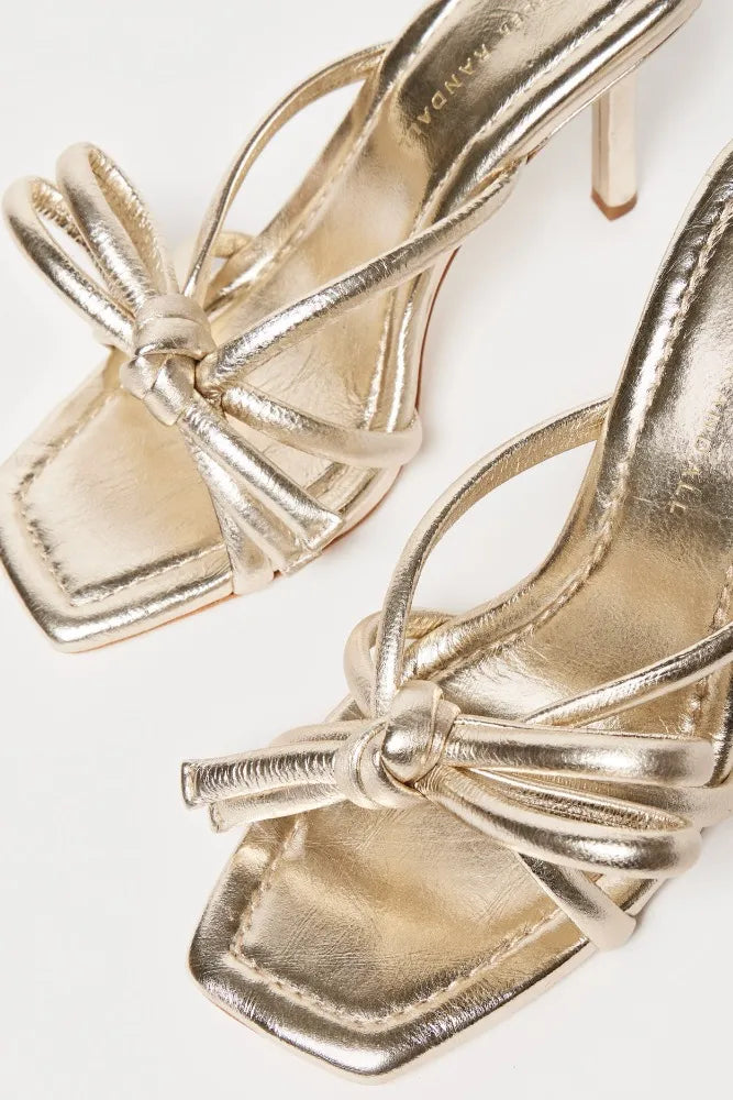 Loeffler Randall Margi champagne Bow Wedding Shoes