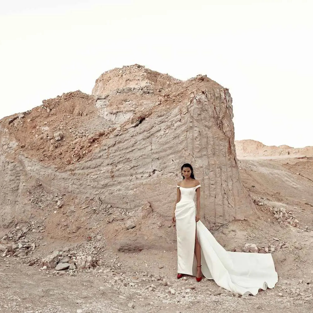 KYHA Bride Moon Plain Designer Wedding Dresses