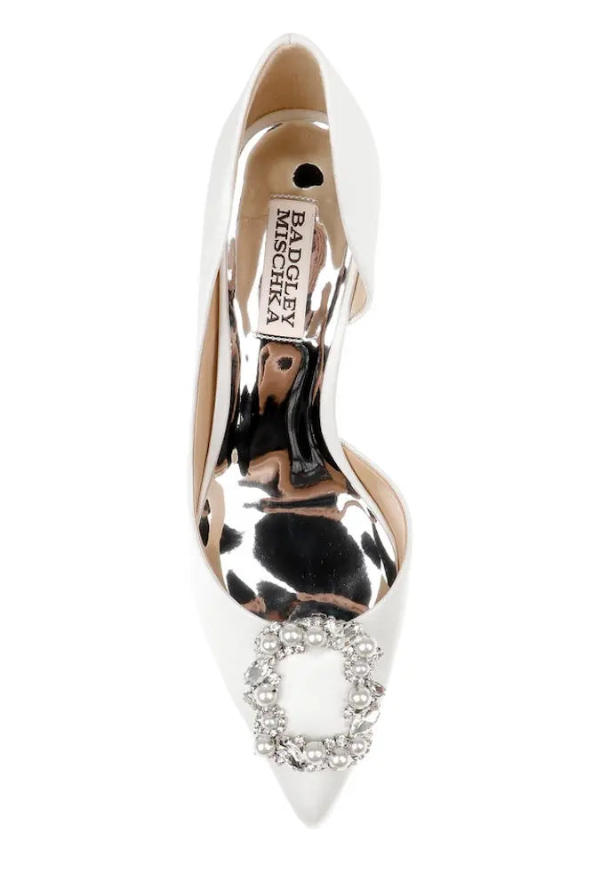
                  
                    Badgley Mischka Fabia White Satin Wedding Shoes
                  
                