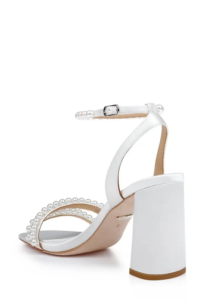 
                  
                    Badgley Mischka Feisty White Satin Wedding Shoes
                  
                