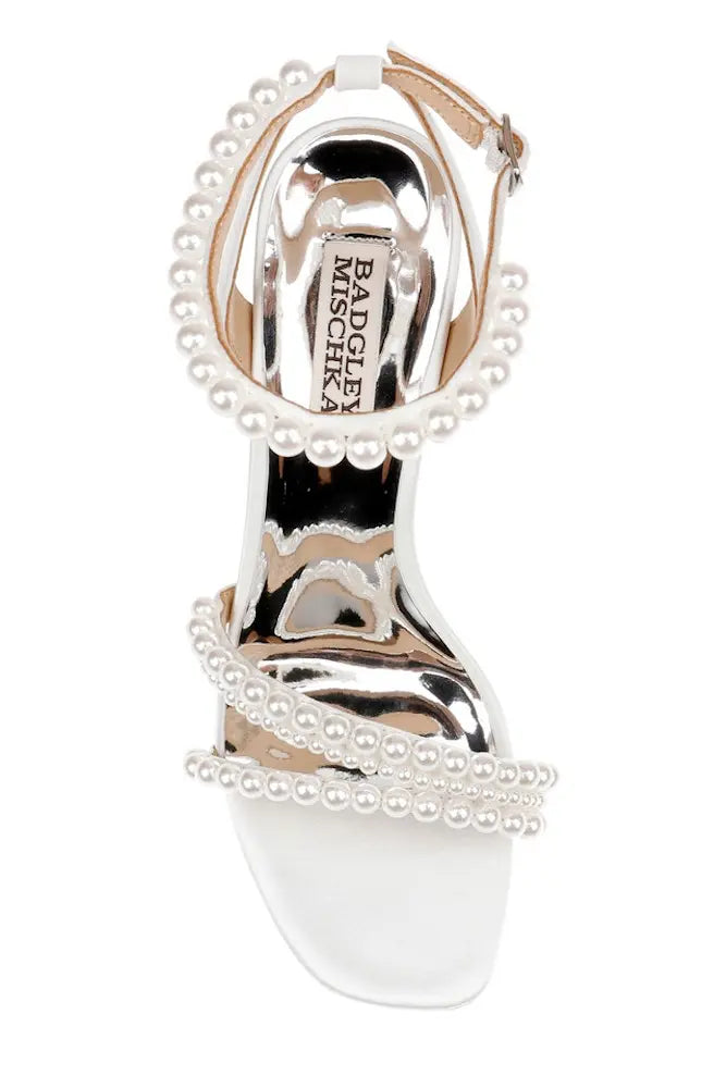 
                  
                    Badgley Mischka Feisty White Satin Wedding Shoes
                  
                