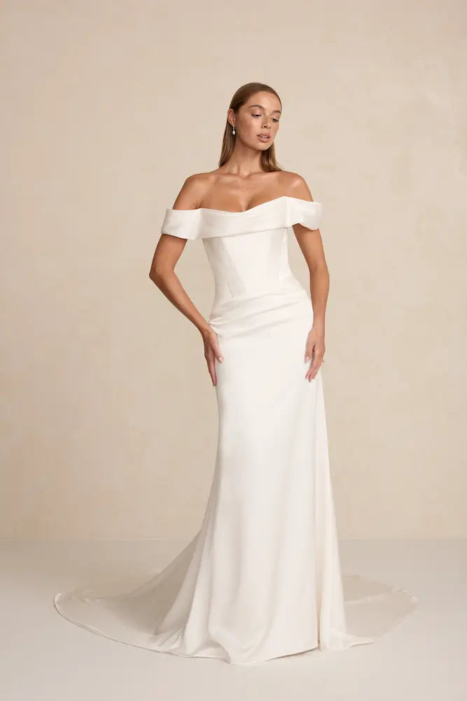 MWL BROOKS DESIGNER WEDDING DRESS