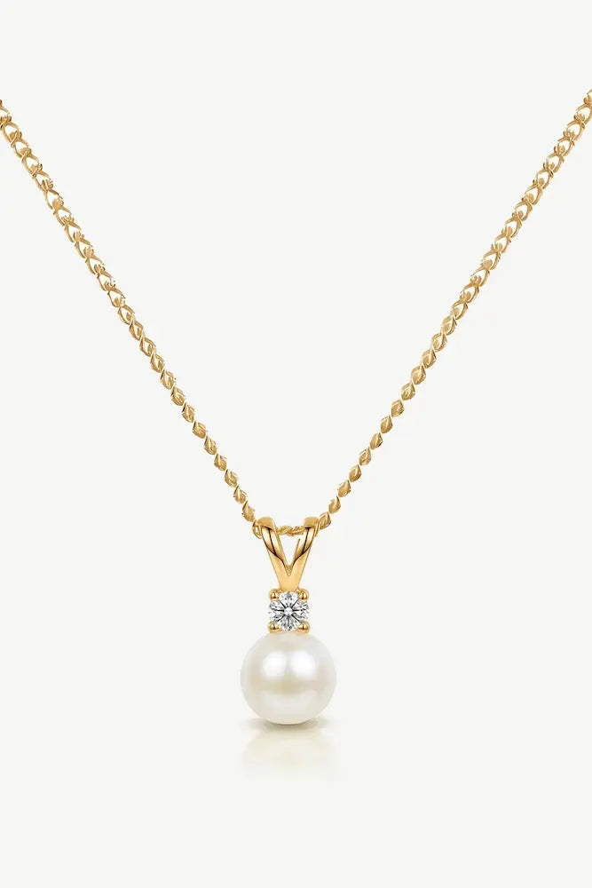 Ivory & Co. Classic Pearl Cystal Pendant Necklace