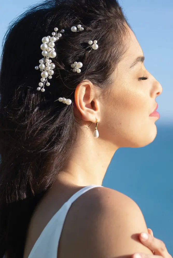 Ivory & Co. Harper Pearl Hairpin Set
