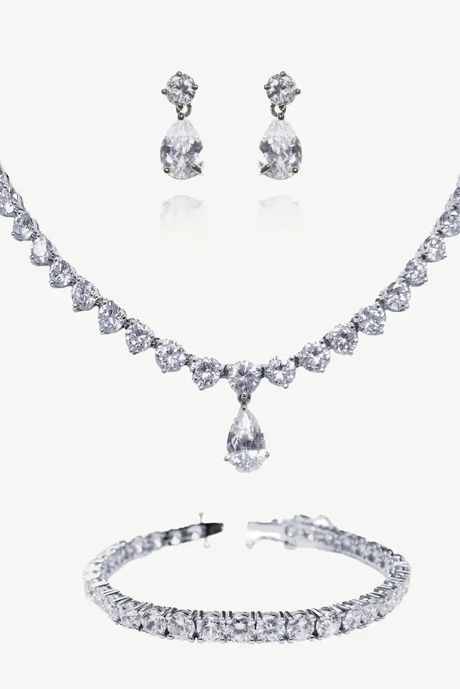 Ivory & Co. Imperial Crystal Classic Teardrop Brides Jewellery Set