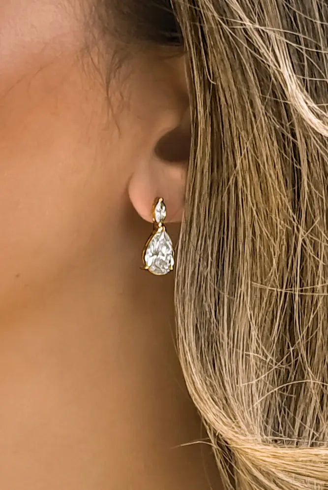 Ivory & Co. Genova Bridal Earrings Gold