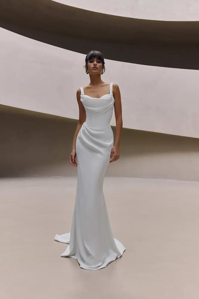 Milla Nova White and Lace Celisetta designer wedding dress