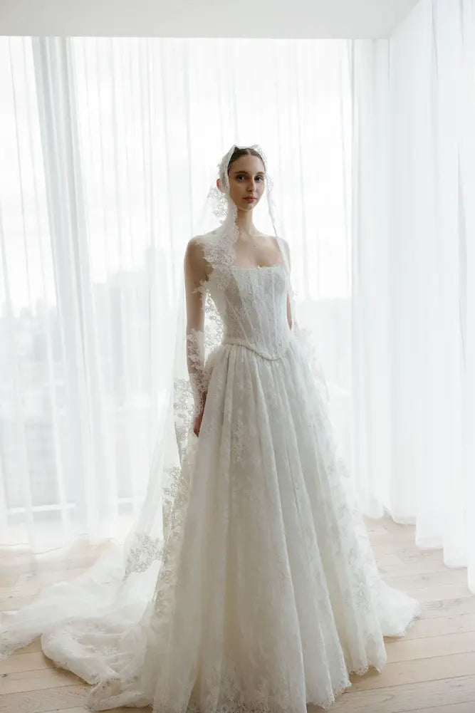 Alena Leena Aster designer wedding dress