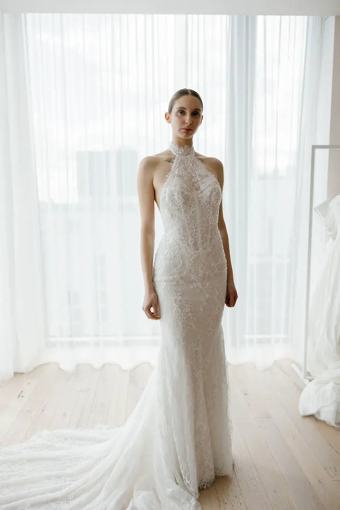 Alena Leena Bryony designer wedding dress