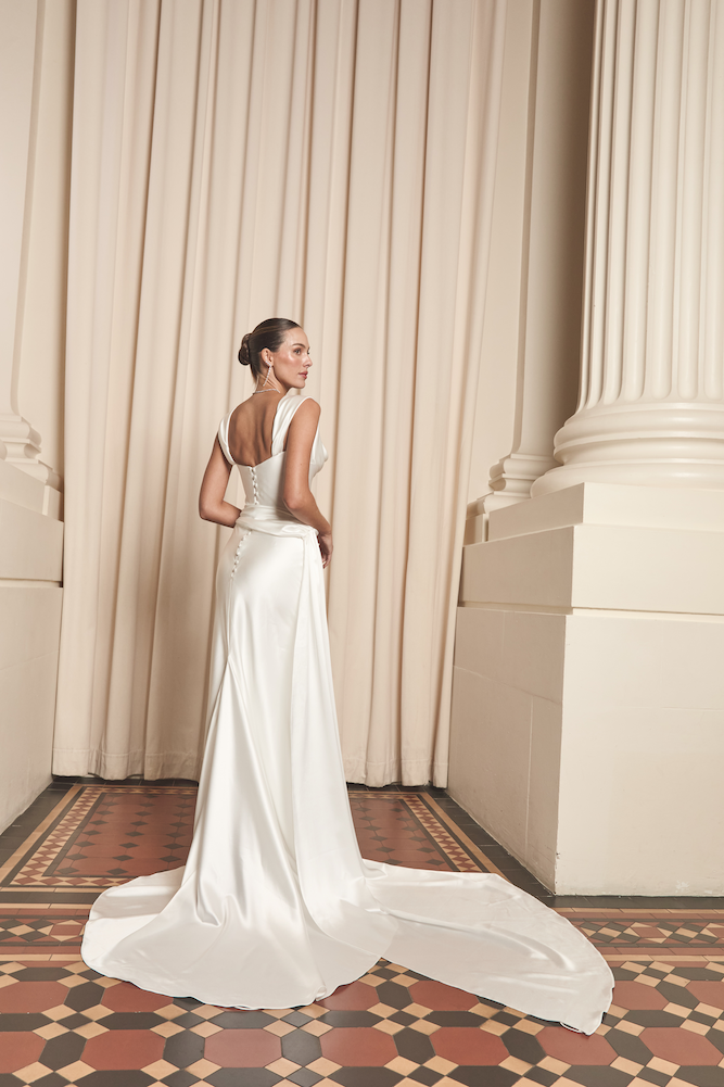 Jane Hill Woods designer wedding dress