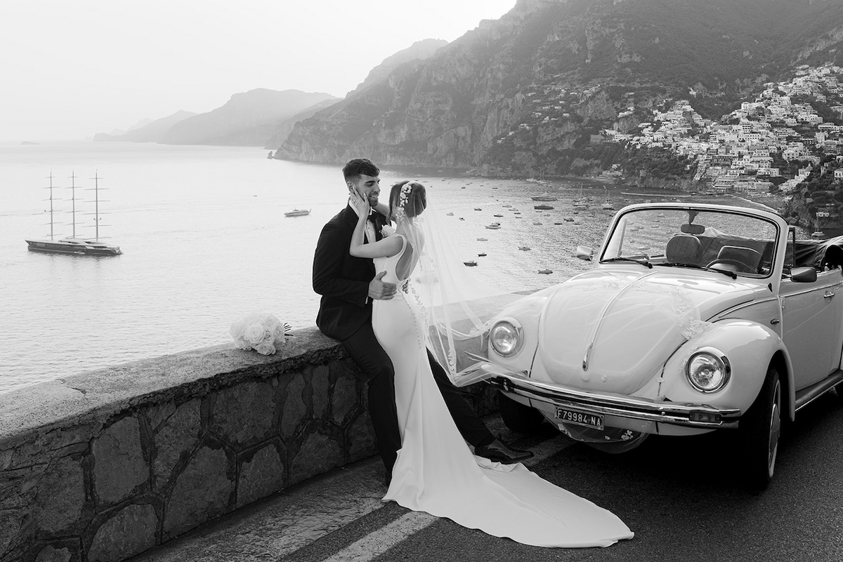 Bride and Groom in Amalfi coast