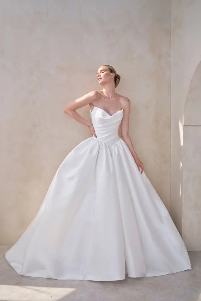 Suzanne Neville Soraya designer wedding dress