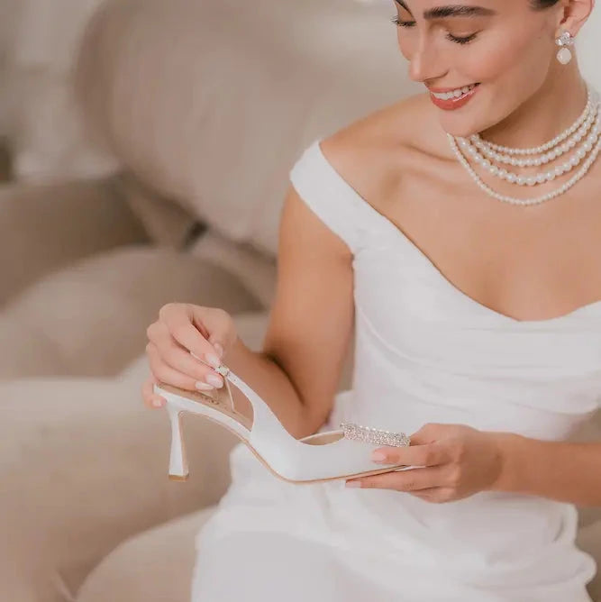 Ivory wedding shoes