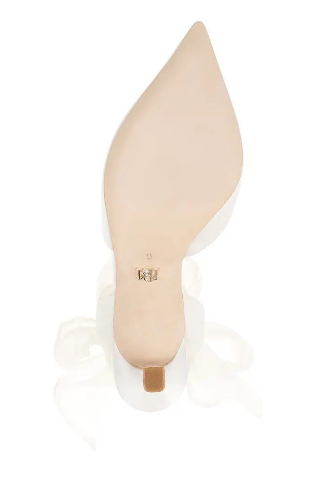 
                  
                    Badgley Mischka Blaze White Satin Wedding Shoes
                  
                