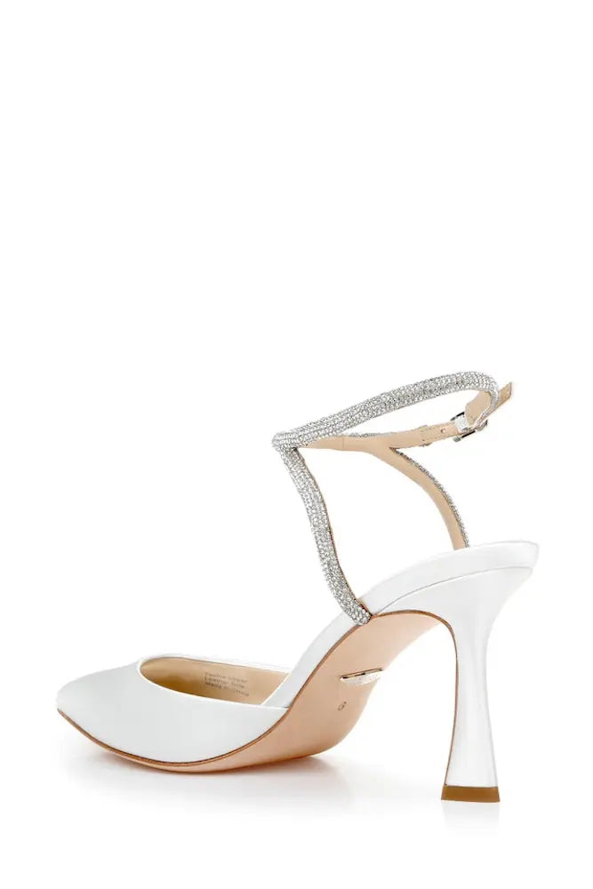 
                  
                    Badgley Mischka Kamilah White Satin Wedding Shoes
                  
                