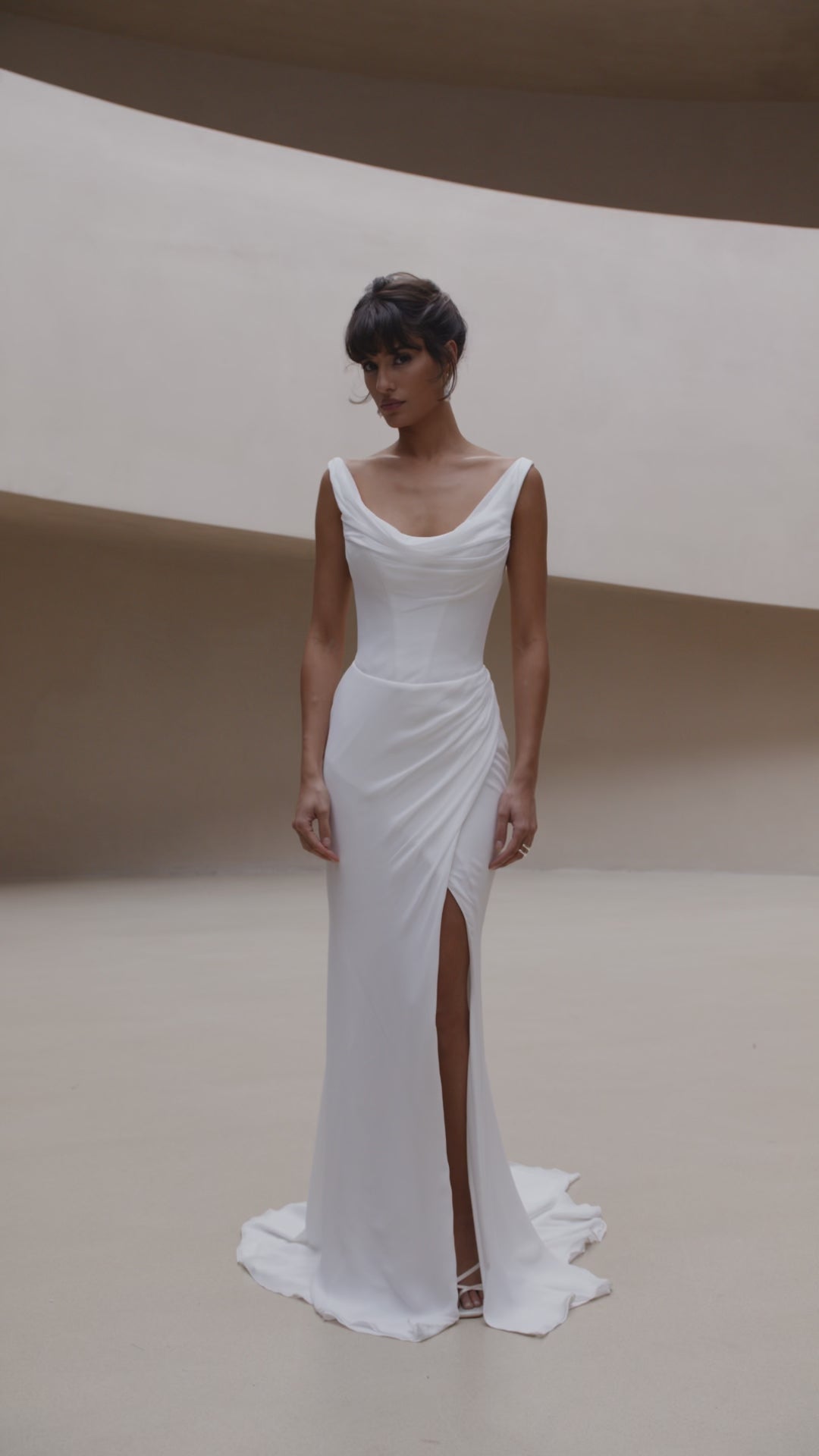 Milla Nova White and Lace Ismerelle Designer Wedding Dress