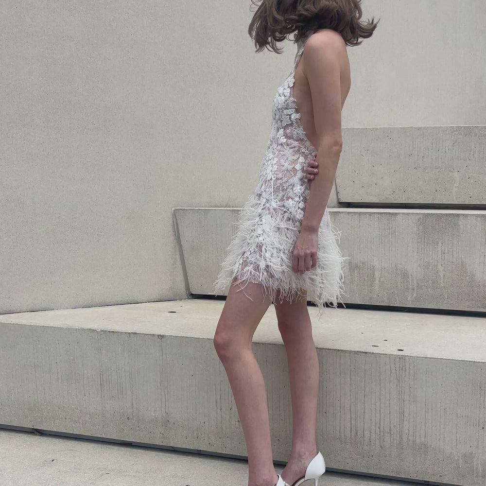 
                  
                    Load and play video in Gallery viewer, Harlo Emma D&amp;#39;Orsay Wedding Shoes
                  
                