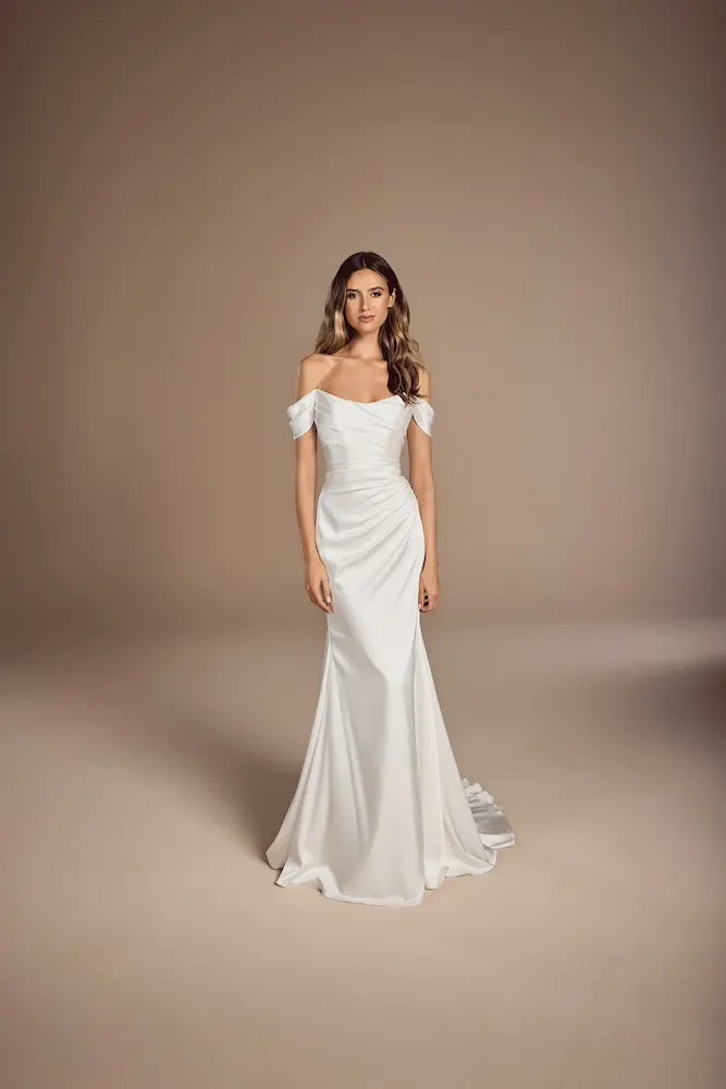 Suzanne Neville Degas designer wedding dress