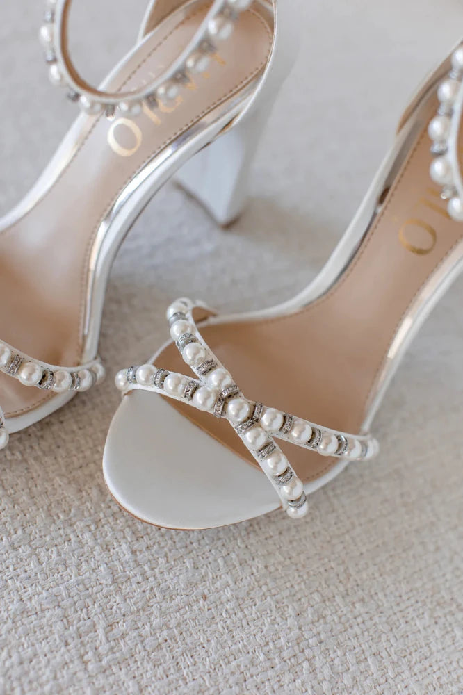 Harlo Alexandra Block Heel Wedding Shoes