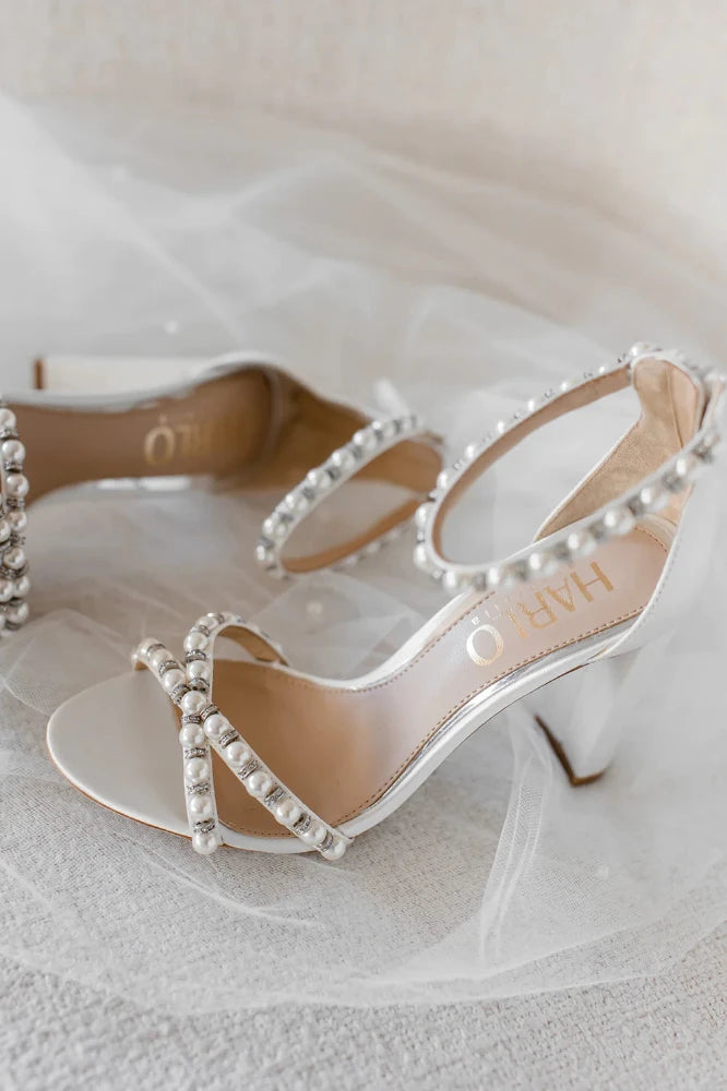 Harlo Alexandra Block Heel Wedding Shoes