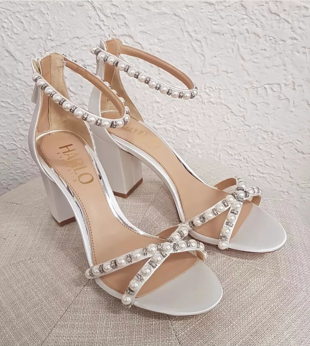 Pearl White Flat Sandals | Leather | Greek Chic Handmades